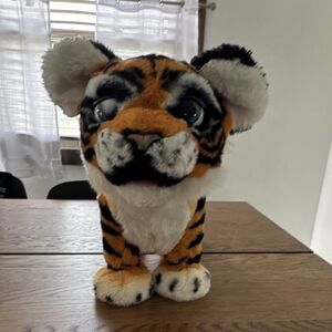 FurReal Friends Interactive Tiger Plush Toy Orange Black White